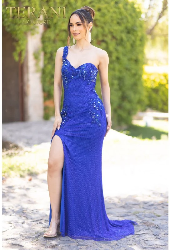 Terani Couture 232GL1470 Long Fitted Formal Prom Dress