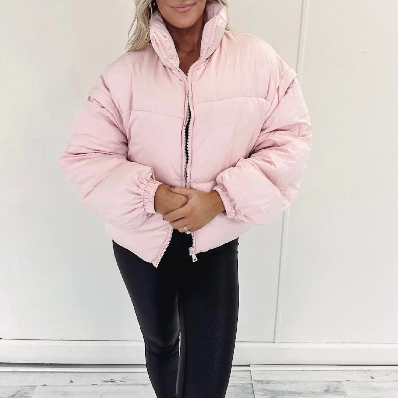 Savannah Puffer Jacket - Pink