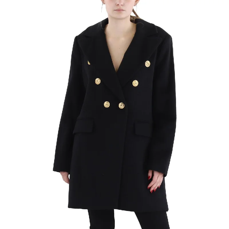 Womens Wool Midi Pea Coat