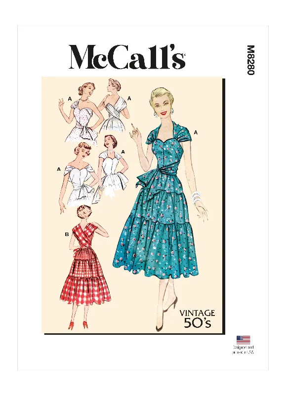 McCalls 8280 Misses' Dresses sewing pattern