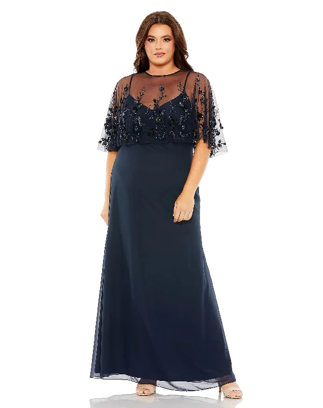 Mac Duggal 9230 Plus Size Long Formal Gown