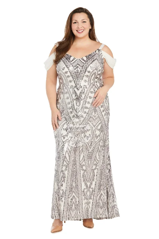 R&M Richards 1162W Plus Size Evening Long Formal Dress