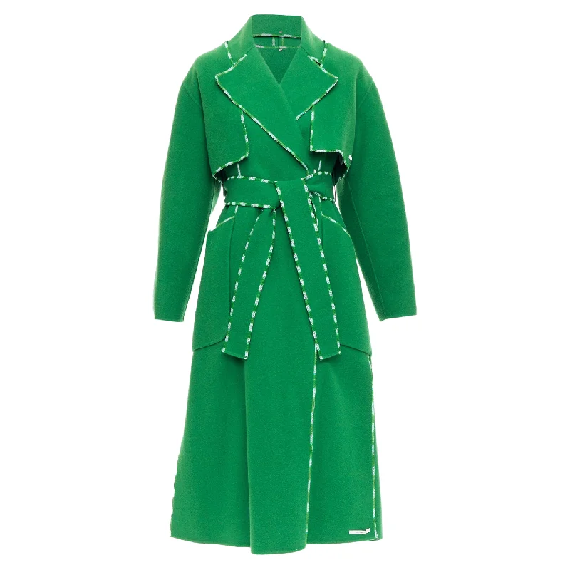 Sportmax Anniversary Collection Handmade Virgin Wool Cashmere Coat