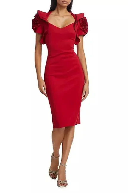 Price Reduction Badgley Mischka BSD5041  Homecoming Short Cocktail Fitted Dress