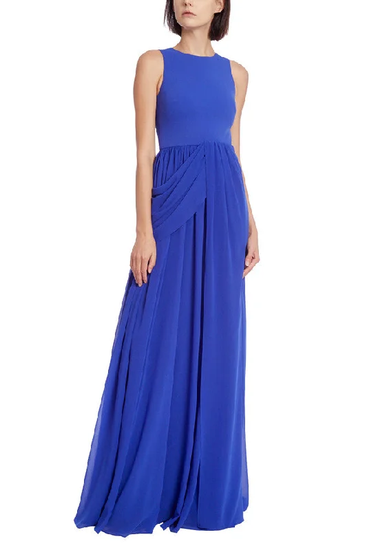 Badgley Mischka EG3903 Long Formal Pleaded Dress