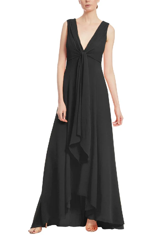 Badgley Mischka EG3556 A Line Formal High Low Maxi Dress