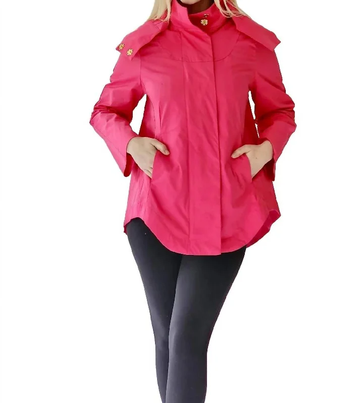 Savina Rain Jacket In Pink