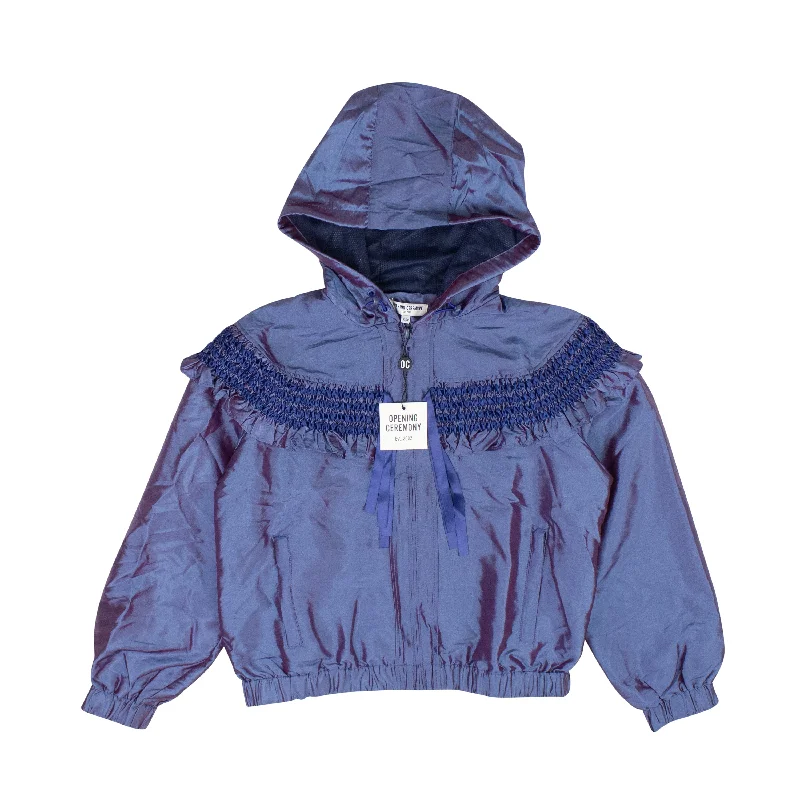 Opening Ceremony Smocked Nylon Windbreaker - Blue