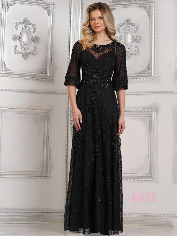 Marsoni MV1323  Beaded Mother of the Bride Long Dress