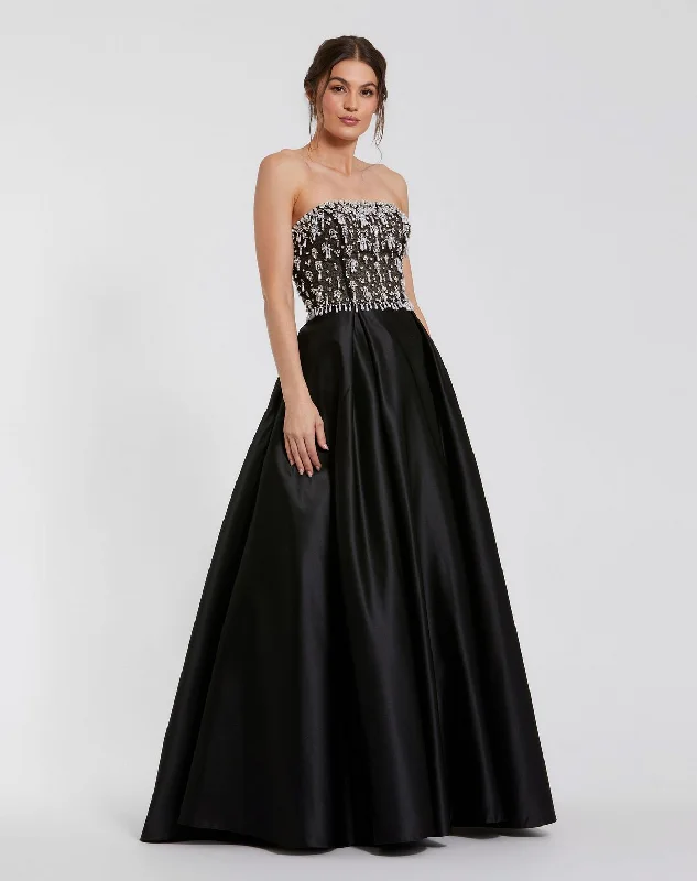 Mac Duggal 2225 Beaded Long Formal Prom Dress