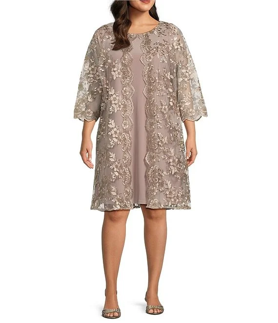 Alex Evenings 84171593 Plus Size Mother of the Bride Dress