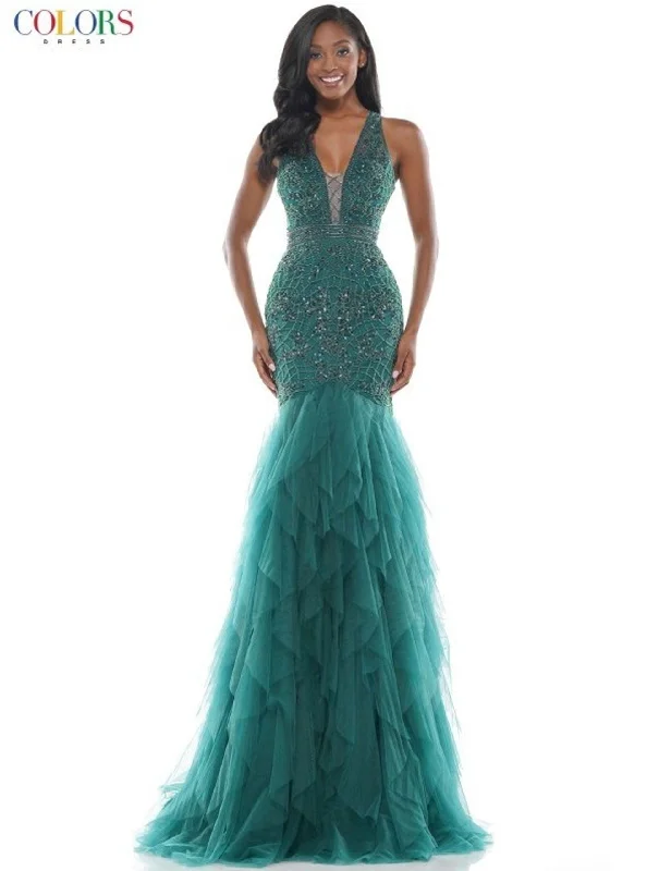 Colors 2758 Colors Prom Long Formal Beaded Dress