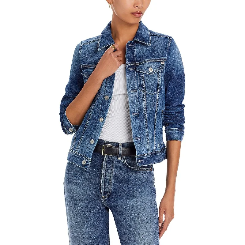 Womens Pocket Casual Denim Jacket