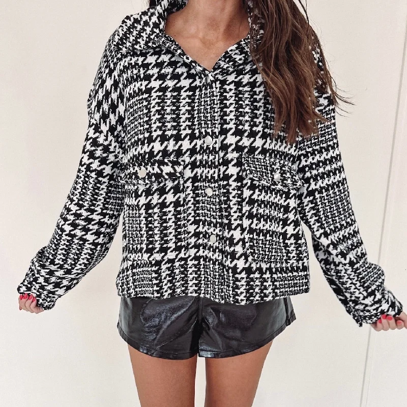 Houndstooth Shacket