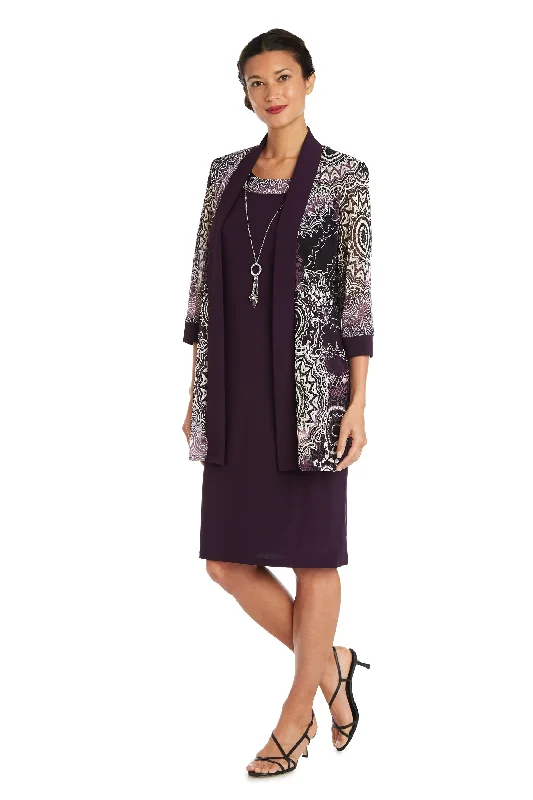 R&M Richards 7883P Short Mother of the Bride Petite Jacket Dress