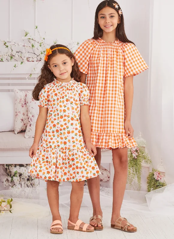 McCalls 8283 Girls' Dresses sewing pattern