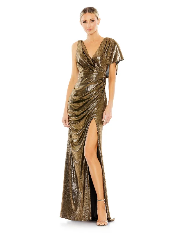 Mac Duggal 26986 Formal Metallic Long Prom Dress