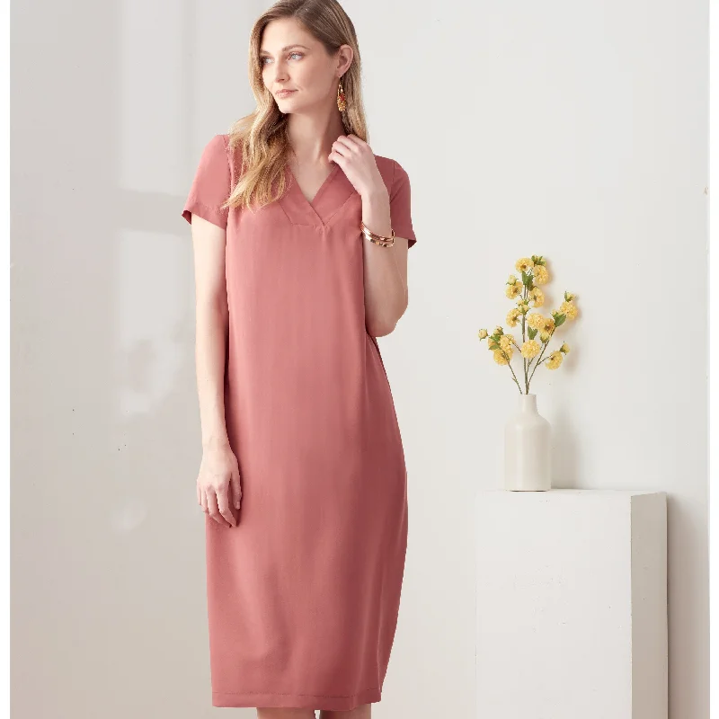 Simplicity Sewing Pattern 9262 V-neckline Shift Dresses