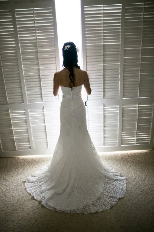 Incredible Offers David's Bridal  Strapless Lace Gown - Style WG3381  (4P)