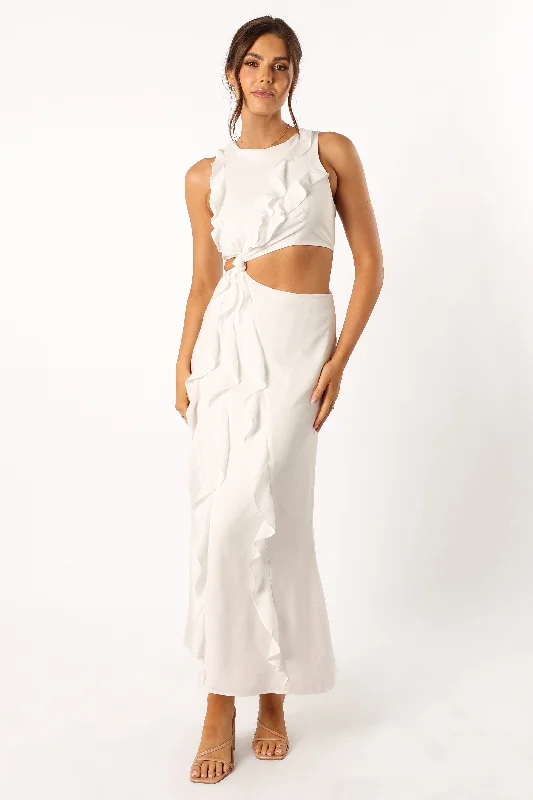 Crazy Deals Grea Midi Dress - White