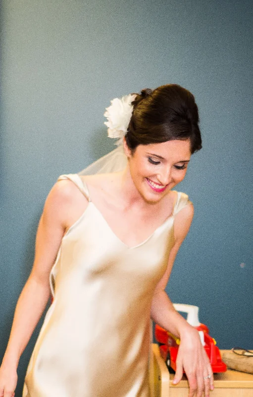 Final Sale Other Custom Champagne Satin Wedding Dress