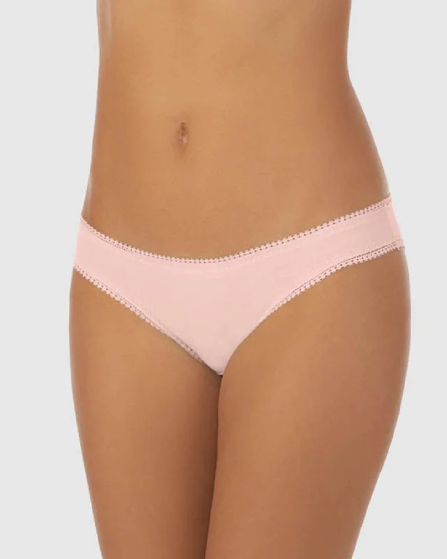 Cabana Cotton Hip Bikini Underwear - Blush