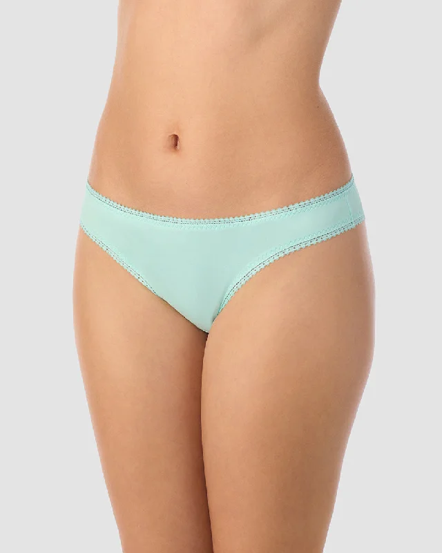 Cabana Cotton Hip Bikini Underwear - Frosted Mint