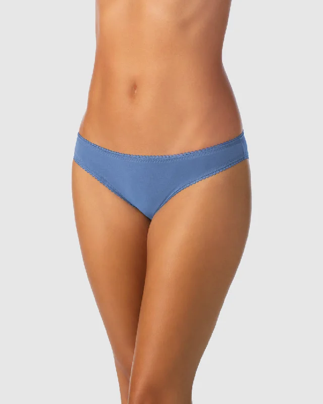 Cabana Cotton Hip Bikini Underwear - Riverside