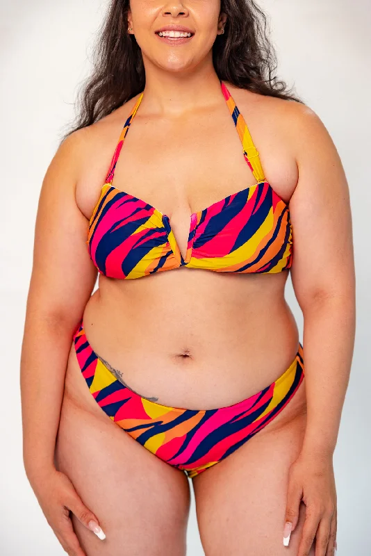 Grace Bikini Bottom - Sunset Stripe