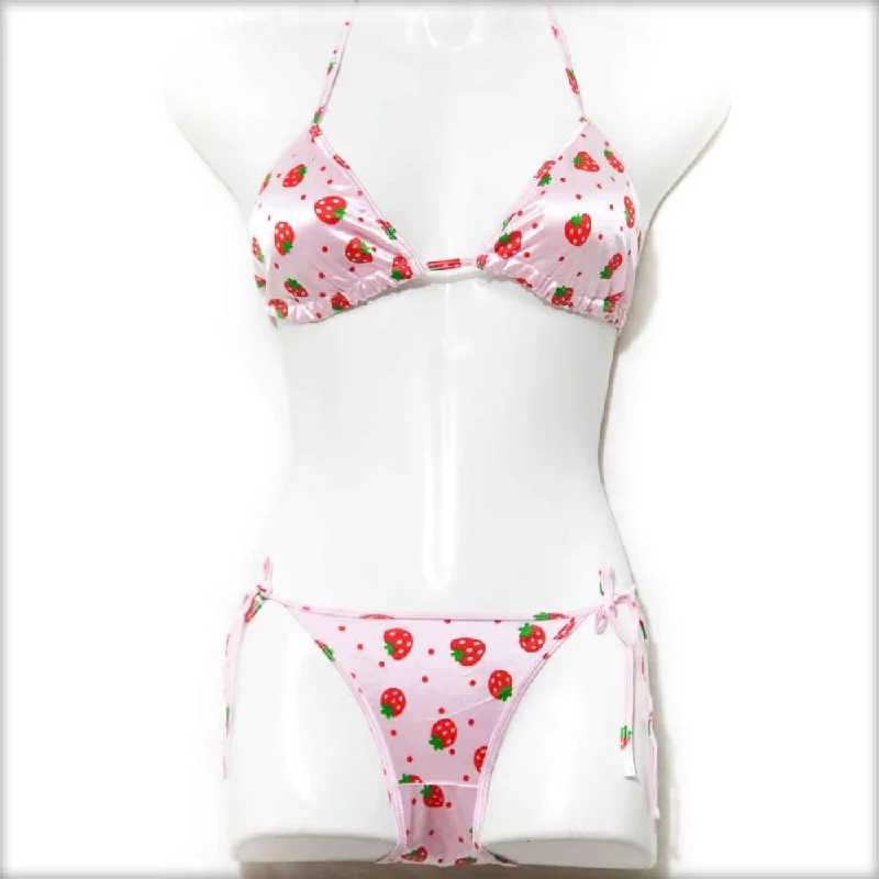 Strawberry Pink Bikini Set