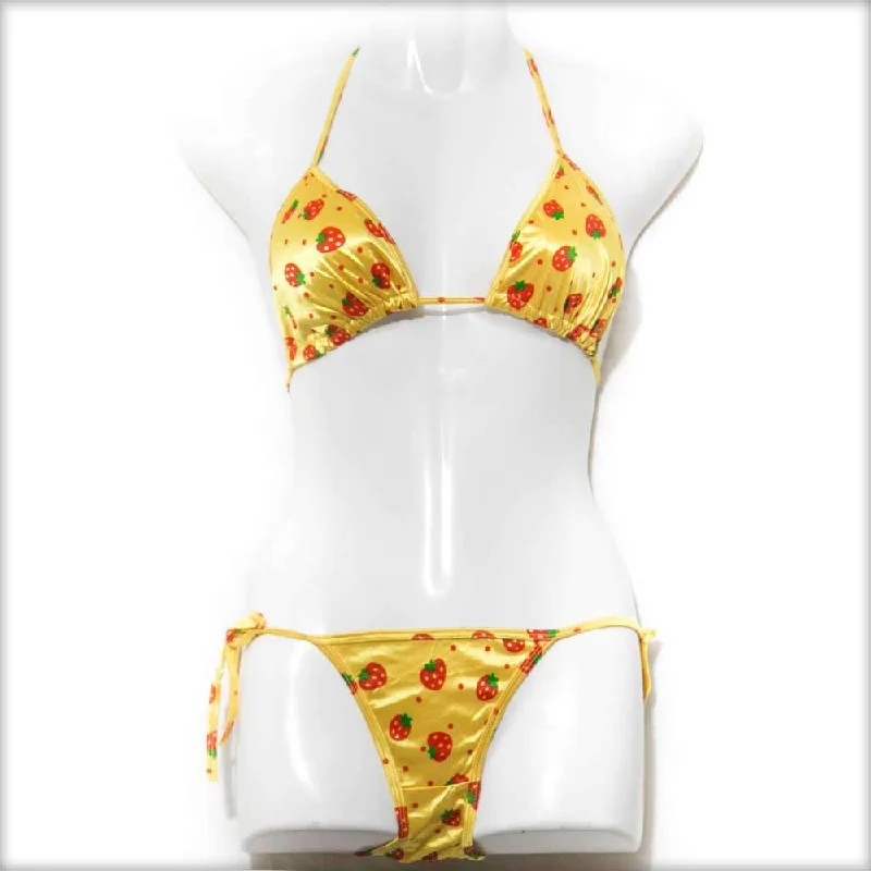 Strawberry Yellow Bikini Set