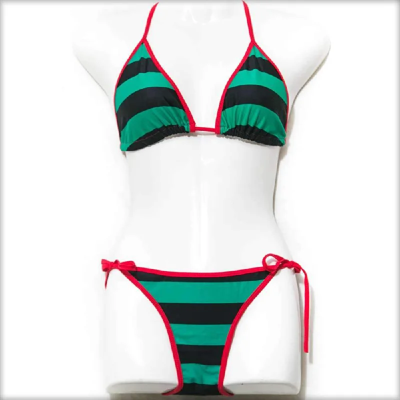 Stripes Triangle Bikini Set