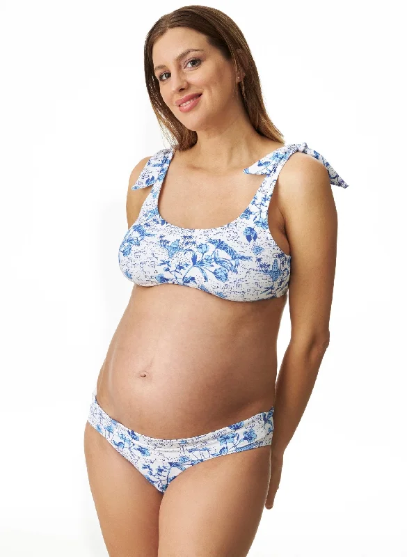 Toile De Jouy Maternity Bikini Set